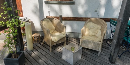 Hotels an der Piste - Hunde: erlaubt - Luven - Terrasse - Hotel Ucliva