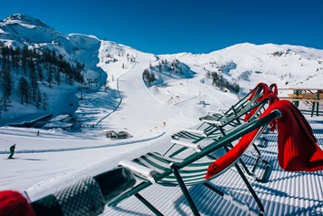 Skigebiet: Liegestühle Gamskogelhütte - Skigebiet Zauchensee/Flachauwinkl