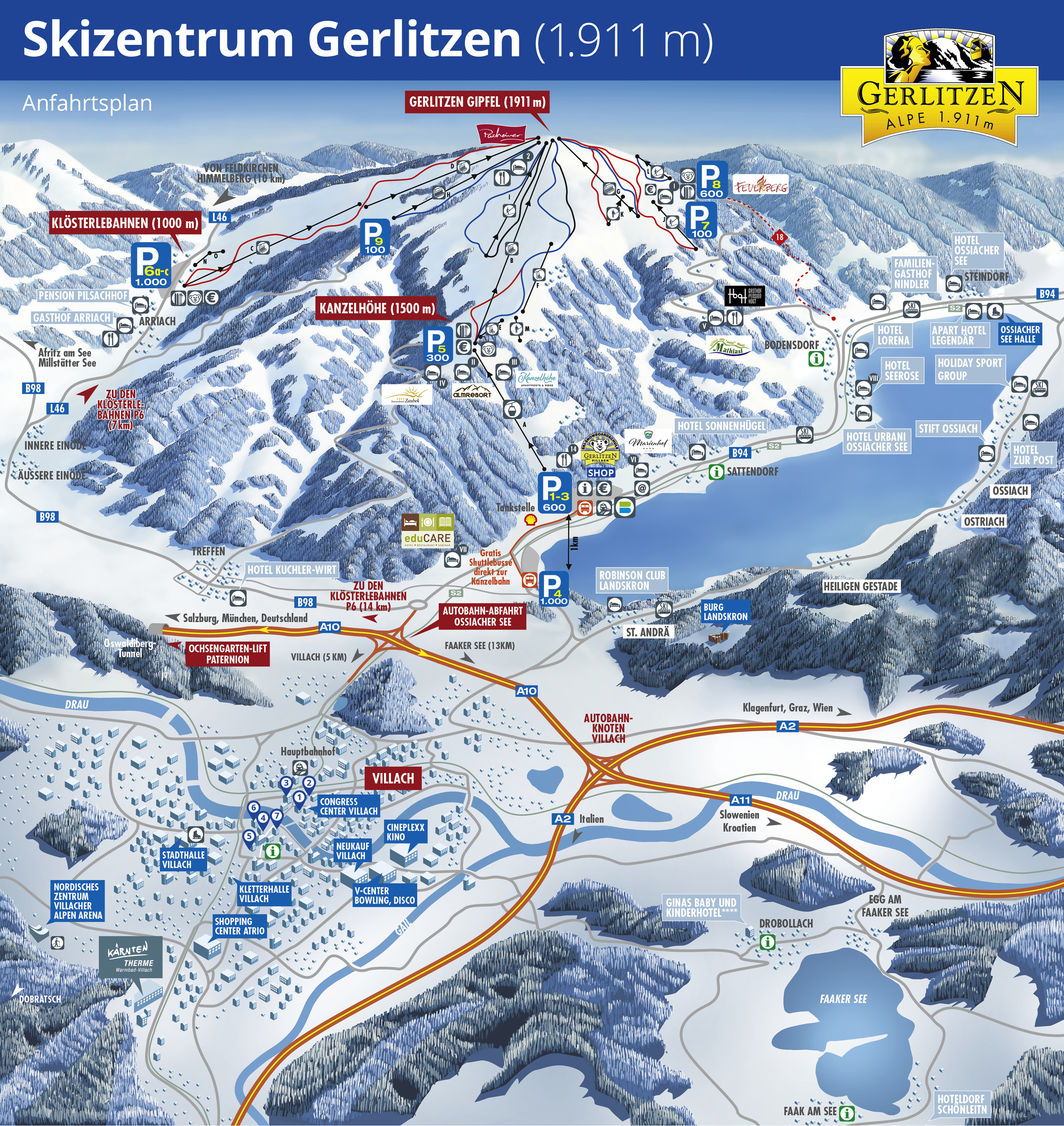 Skigebiet: Skigebiet Gerlitzen Alpe