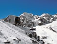 Skigebiet: Seilbahn Sulden am Ortler - 4 Gondeln zu je 110 Personen, 440 Personen gleichzeitig in der Luft! - Skigebiet Sulden am Ortler