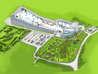 Skigebiet: Alpine Erlebniswelten im Rheinland
Der Alpenpark Neuss steht für aktive Freizeitgestaltung
Bewegung, Spaß und aktive Unterhaltung, das ist im Alpenpark Neuss das ganze Jahr möglich. In den verschiedenen Erlebniswelten des Freizeitparks gibt es 365 Tage aktiven Spaß für Jung und Alt, Familien und Gruppen - Indoor und Outdoor. 
Seit der Eröffnung am 4. Januar 2001 hat sich die Neusser Skihalle weit über die Grenzen des Rheinlands einen Namen als ganzjährig geöffnetes Skigebiet gemacht. Seitdem heißt es: Ski und Rodel gut –  und das an 365 Tagen im Jahr. Doch rund um das Kernthema „Skifahren“ etablierten sich in den vergangenen Jahren auf dem 150.000 m² großen Gelände viele weitere Attraktionen. Der Kletterpark, die Adventure Golf-Anlagen Almgolf-Master- und Almgolf-Fun-Course sowie die Weltneuheit FunFußball, erweitern das Freizeitangebot unter freiem Himmel. 
 - Skihalle Neuss im Alpenpark Neuss