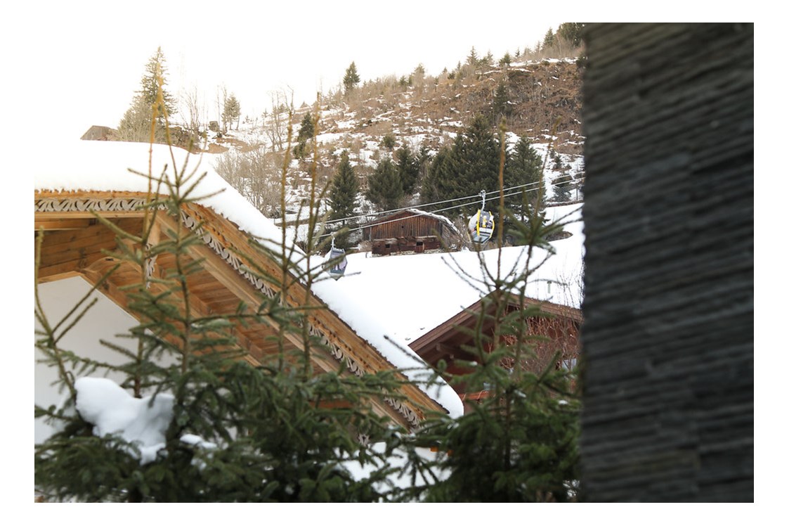 Skihotel: Ausblick vom Garten - Hotel Gaspingerhof