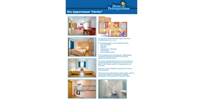 Hotels an der Piste - Trockenraum - Obertauern - Das Appartement Lärche liegt ebenerdig, mit nach Süden ausgerrichteter Terrasse. Sie wollen keine Stufen steigen, Sie wollen Ihre Kinder immer im Blick haben, während Sie im Schnee spielen? Dann ist die Ferienwohnung Lärche im Appartementhaus Petergstamm genau das Richtige für Sie! - Appartementhaus Petergstamm