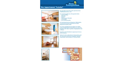 Hotels an der Piste - Trockenraum - Obertauern - Hier haben Sie eine Ferienwohnung mit Wohnküche und 2 getrennten Schlafzimmern, der große Balkon schaut auf das Zehnerkar, natürlich können Sie tagsüber hier auch die Sonne genießen. Bad und WC sind getrennt. - Appartementhaus Petergstamm