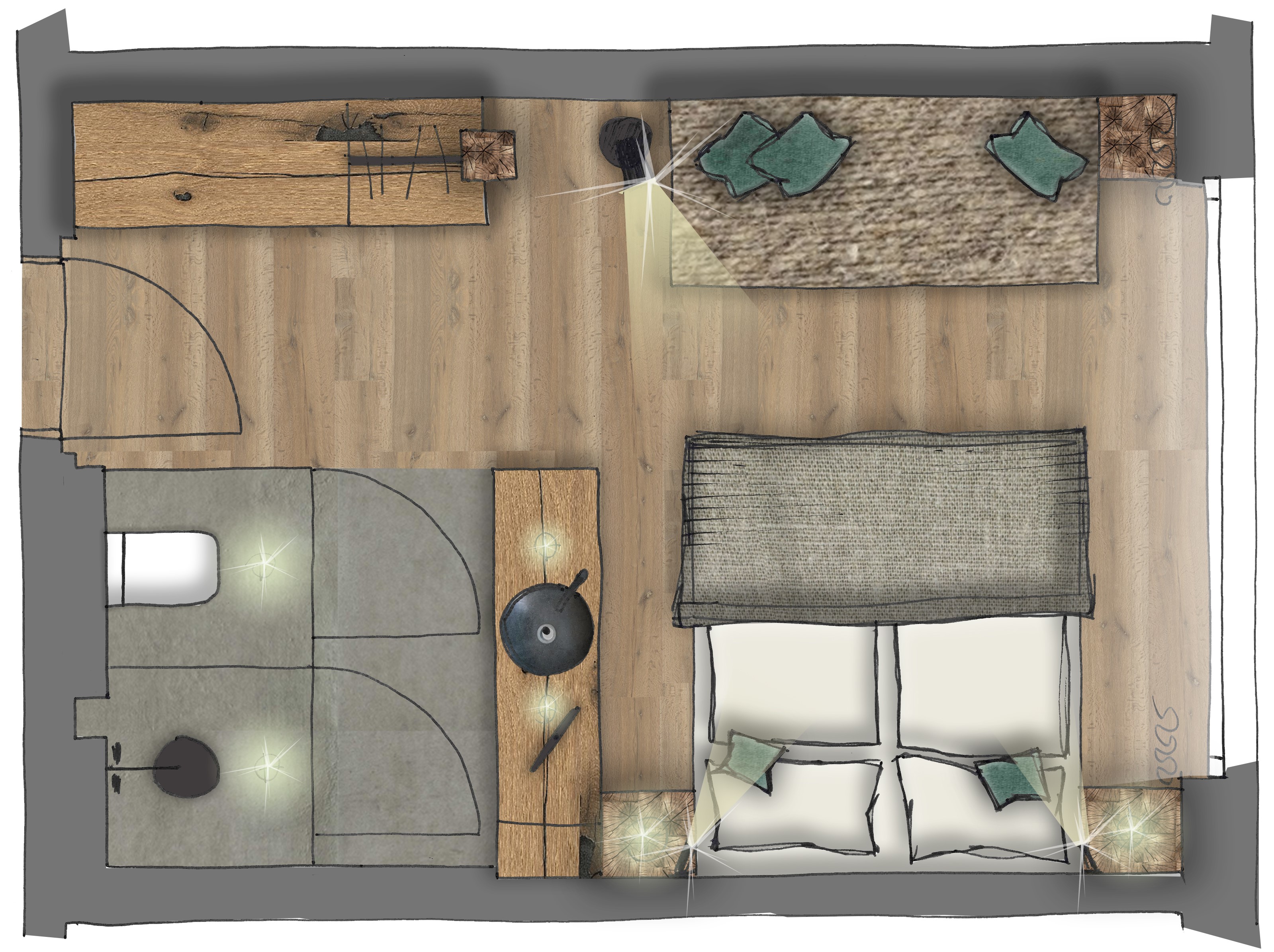 KRAFTalm Zimmerkategorien Wiesen.Glück