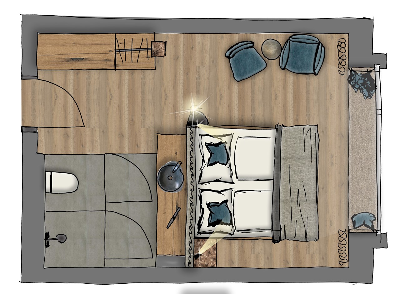 KRAFTalm Zimmerkategorien Alpen.Blick