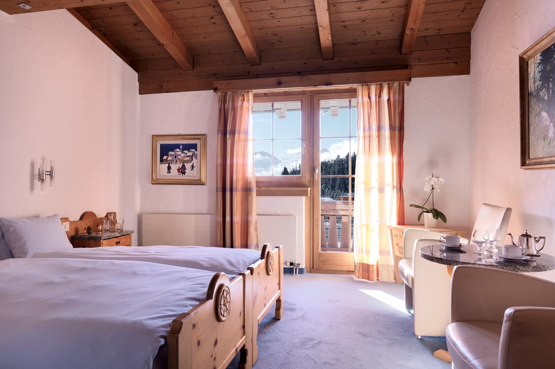 Skihotel: Komfort-Doppelzimmer im Chaletstil - Hotel Dieschen