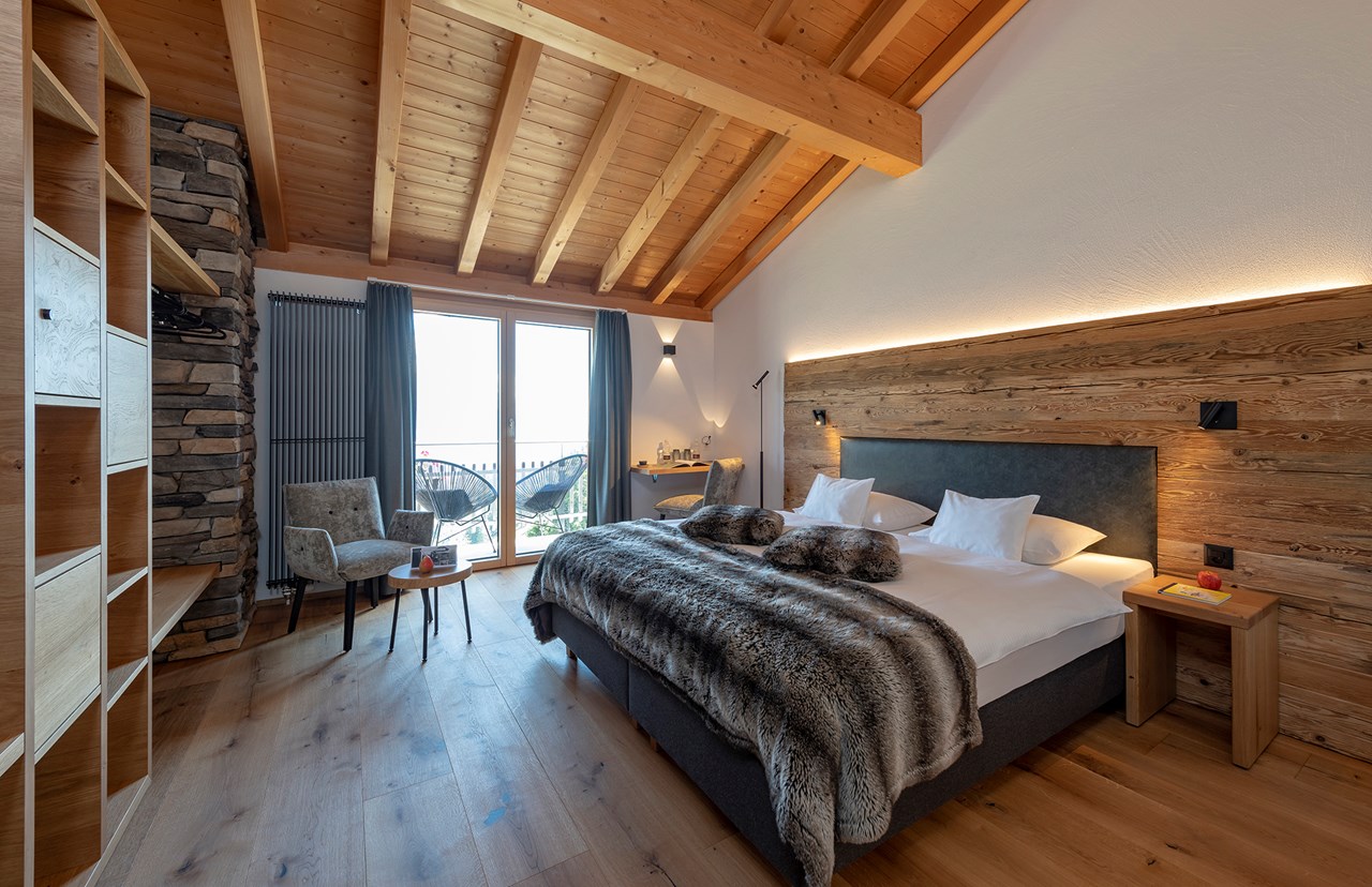 Berghotel Tgantieni Zimmerkategorien Doppelzimmer mit Panoramasicht