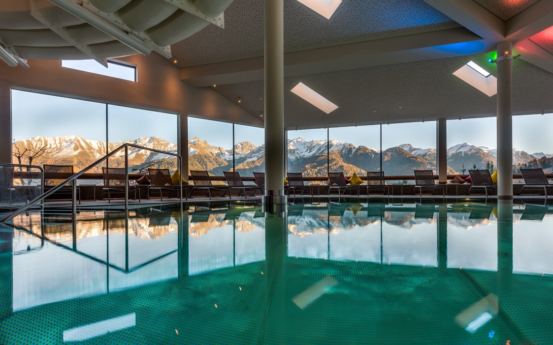 Skihotel: Tolles Panorama in der Familien.Wasserwelt - Baby- & Kinderhotel Laurentius