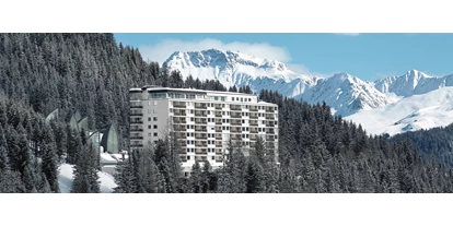Hotels an der Piste - Hotel-Schwerpunkt: Skifahren & Wellness - Mastrils - Tschuggen Grand Hotel Aussenansicht - Tschuggen Grand Hotel