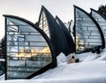 Skihotel: Sicht auf Spa, die Tschuggen Bergoase - Tschuggen Grand Hotel 