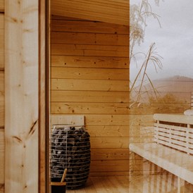 Skihotel: Unser Highlight die finnische Außensauna - Bio-Berghotel Ifenblick