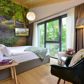Skihotel: Das BaumChalet "Luftschloss" ist ein Baumhaus mit dem Komfort eines 4 Sterne Hotels - Hotel Fire & Ice Düsseldorf/Neuss