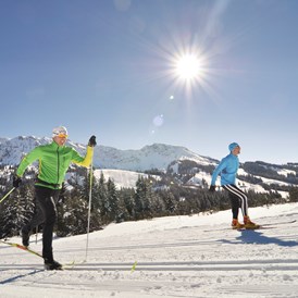 Skihotel: Langlauf-Loipen in direkter Umgebung bis ins Tannheimer Tal - Panorama Hotel Oberjoch