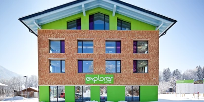 Hotels an der Piste - PLZ 6881 (Österreich) - Außenansicht Explorer Hotel Oberstdorf - Explorer Hotel Oberstdorf