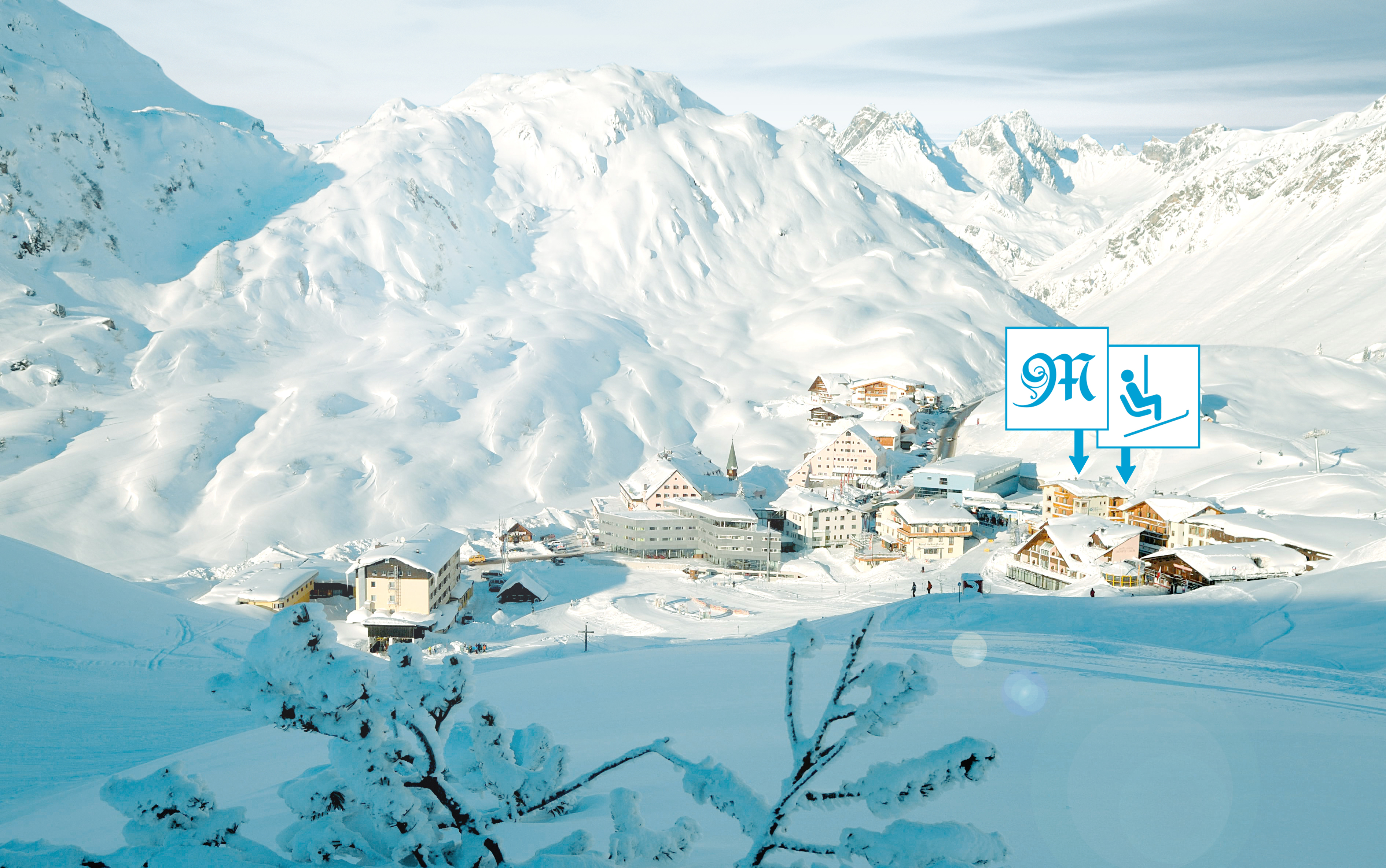 Skihotel: Der idylische Ort St. Christoph mitten im Herzen vom weltberühmten SKI  ARLBERG. - Hotel Maiensee