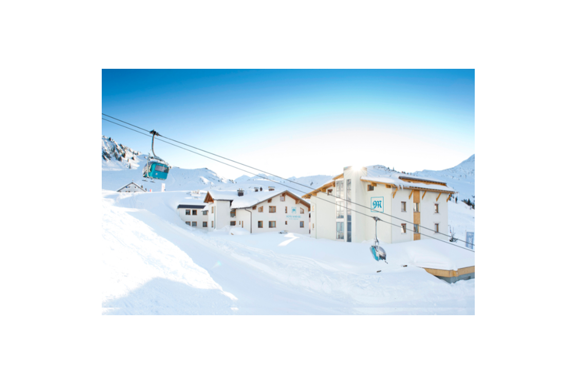 Skihotel: Hotel Maiensee direkt im Schnee sowie an Piste und Sesselbahn
St.Christoph - Galzig - Hotel Maiensee