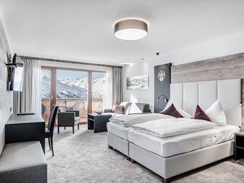SKI | GOLF | WELLNESS Hotel Riml ****s Zimmerkategorien Doppelzimmer Gletscherblick