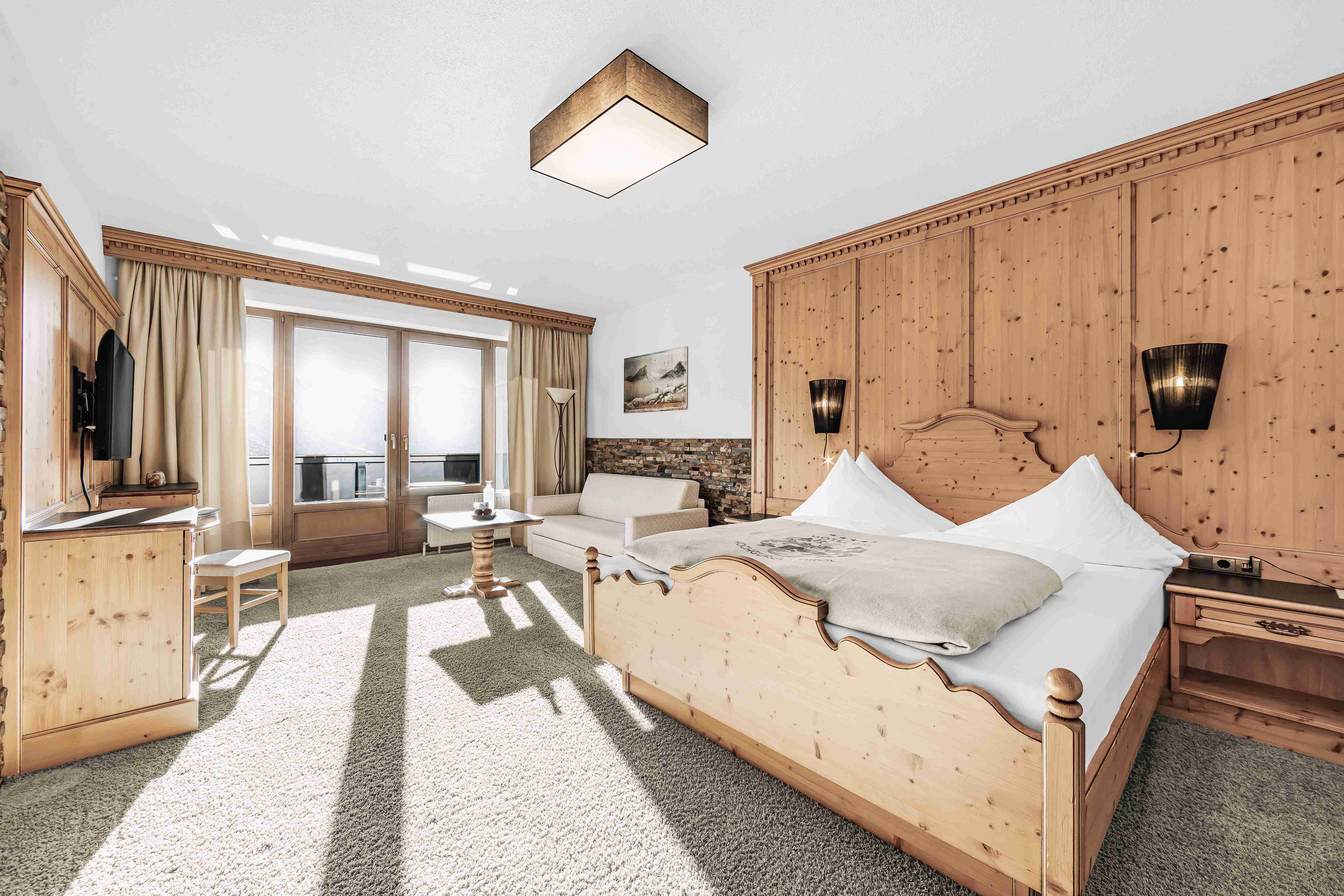 SKI | GOLF | WELLNESS Hotel Riml ****s Zimmerkategorien Doppelzimmer Gurglblick