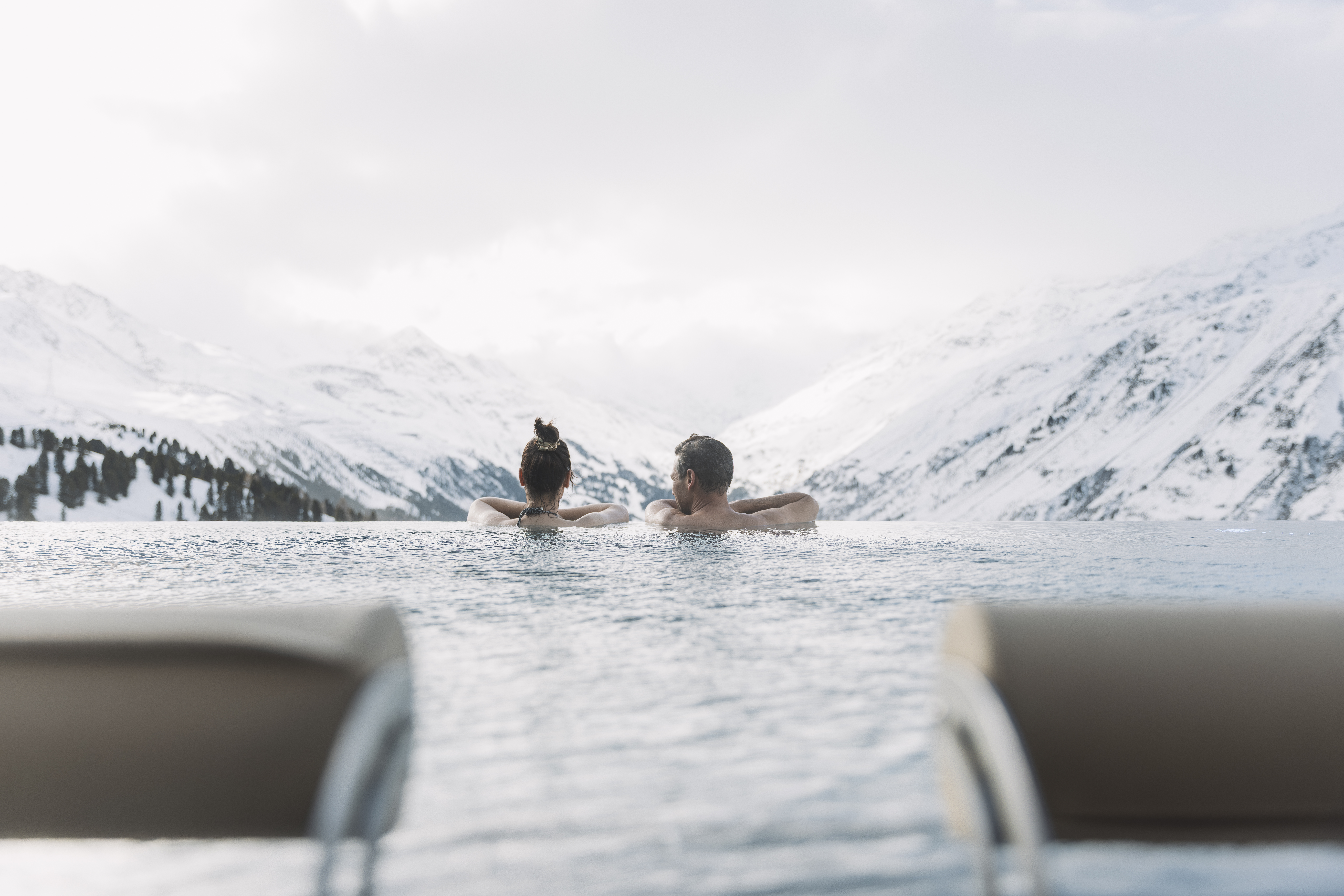 Skihotel: Infinity Pool im Alpine Spa - Riml – DAS RESORT in Hochgurgl - Wellness | Spa