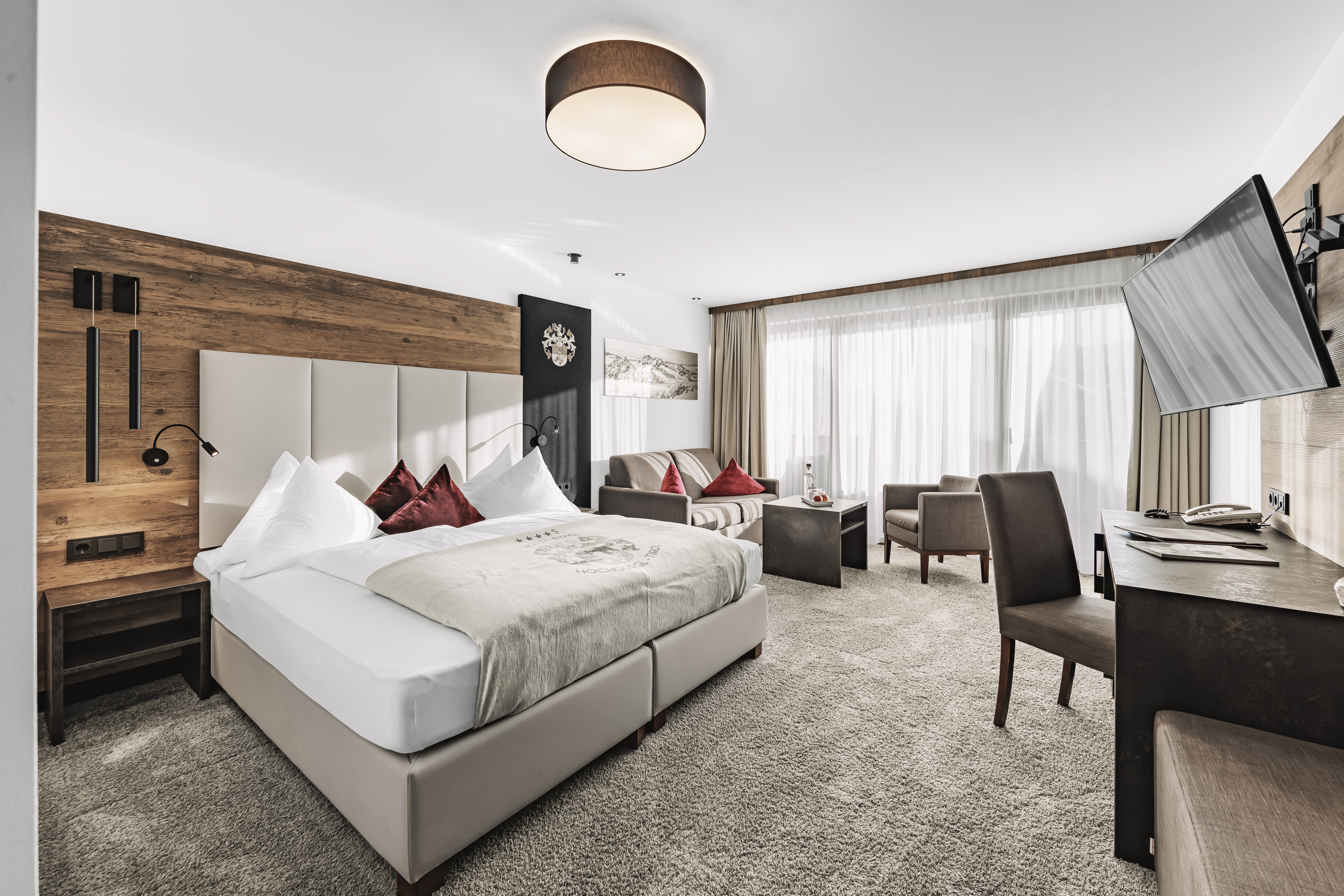 Skihotel: Doppelzimmer Gletscherblick - SKI | GOLF | WELLNESS Hotel Riml ****s - Wohnen | Schlafen