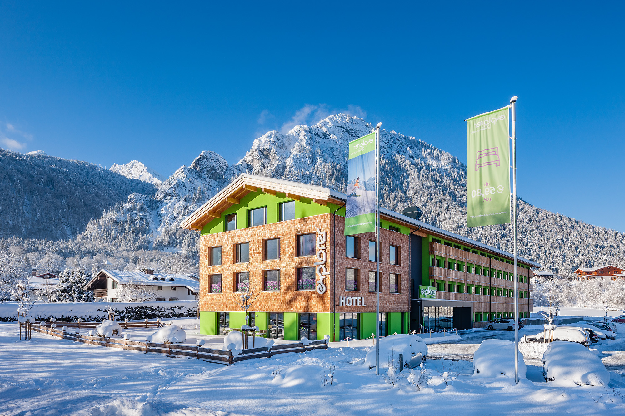 Hotels an der Piste - Deutschland - Außenansicht des Explorer Hotel Berchtesgaden - Explorer Hotel Berchtesgaden