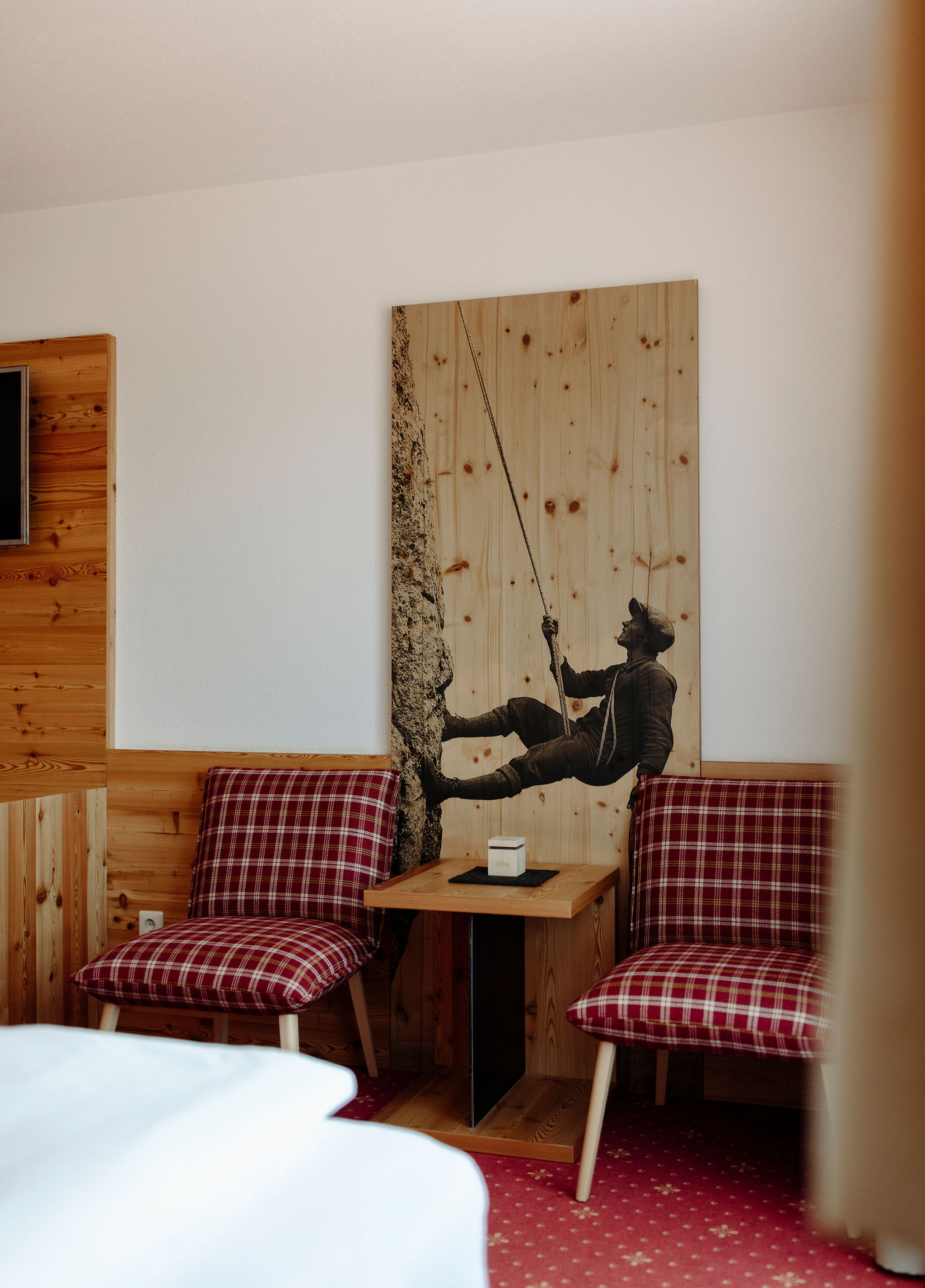 Skihotel: Dachsteinzimmer Sitzecke - Hotel Waldfrieden