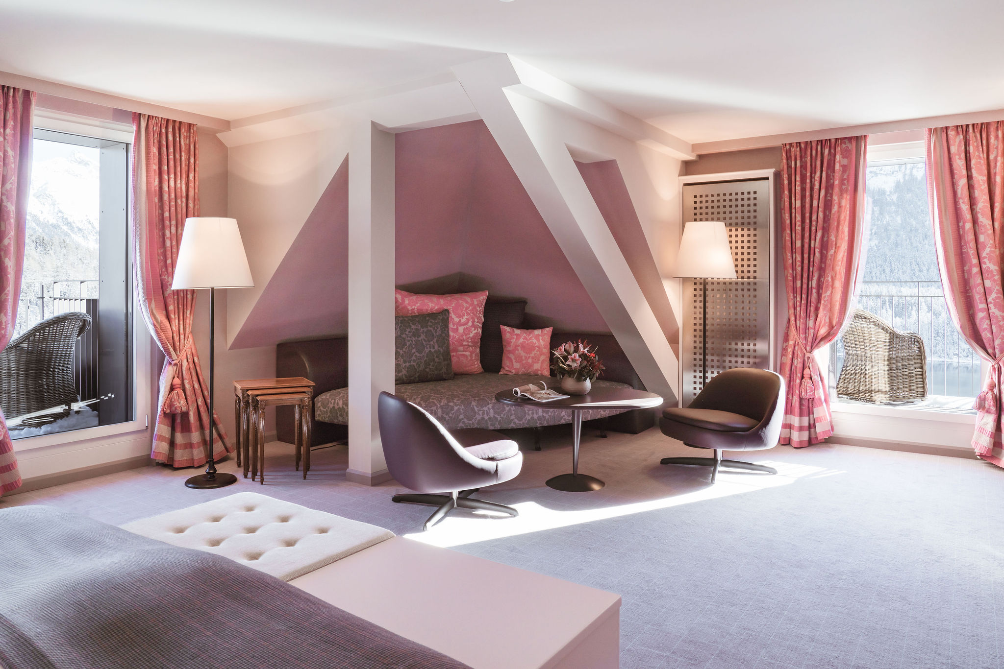 Carlton Hotel St.Moritz Zimmerkategorien Corner Junior Suite