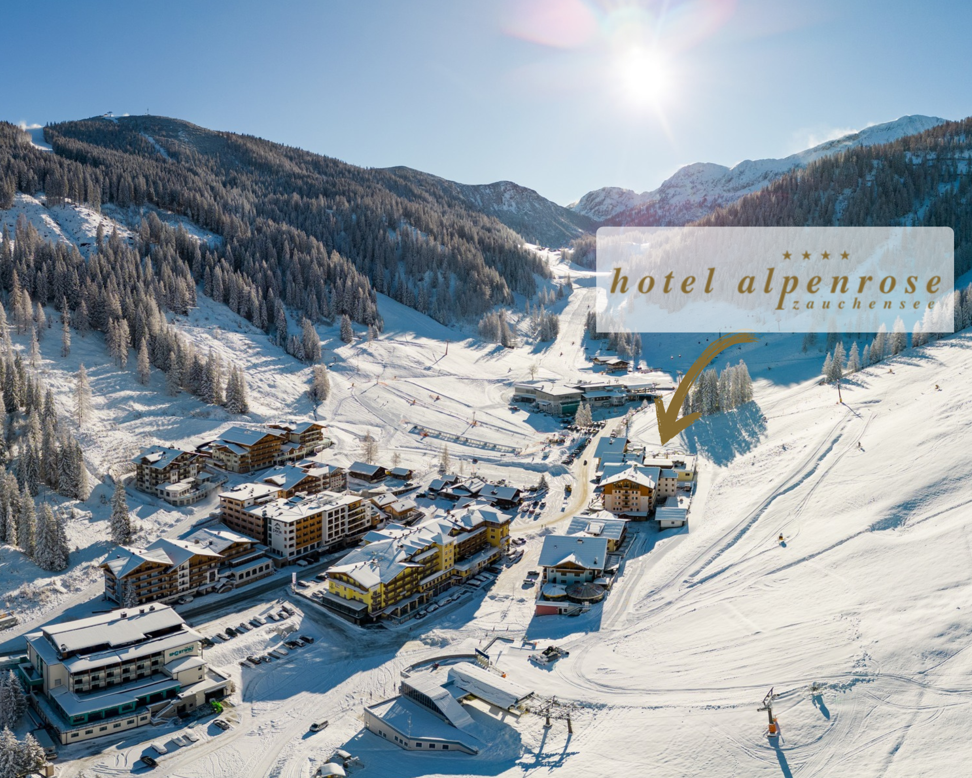 Skihotel: direkt am Lift und Piste - Hotel Alpenrose Zauchensee