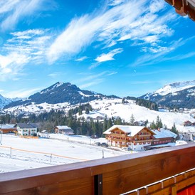 Skihotel: Aussicht vom Zimmerbalkon Südseite - Almhof Rupp - das Genießerhotel