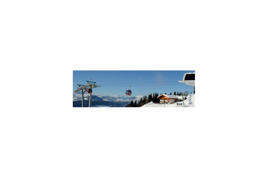 Skihotel: Skipiste und Mittelstation der Gondelbahn zur Hohen Salve in unmittelbarer Nähe zur Ferienwohnung Tenn - Ferienwohnung Tenn