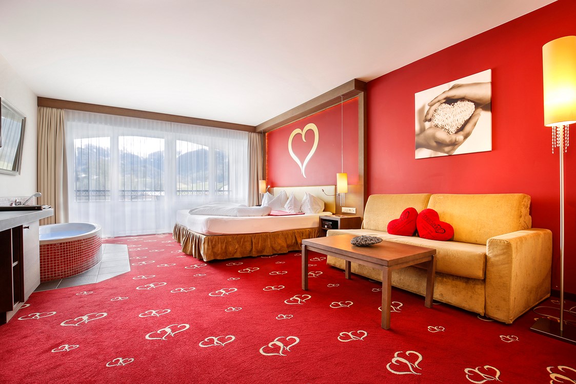 Skihotel: Themen-Zimmer Herz - Heart Room - Romantik & Spa Alpen-Herz