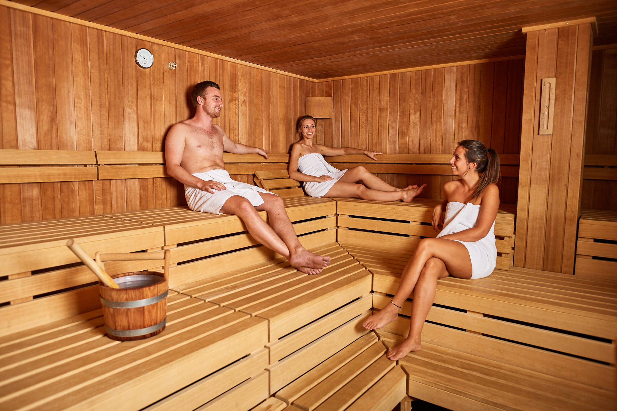 Skihotel: Finnische Sauna im Sport Spa - Explorer Hotel Kitzbühel - Wellness | Spa