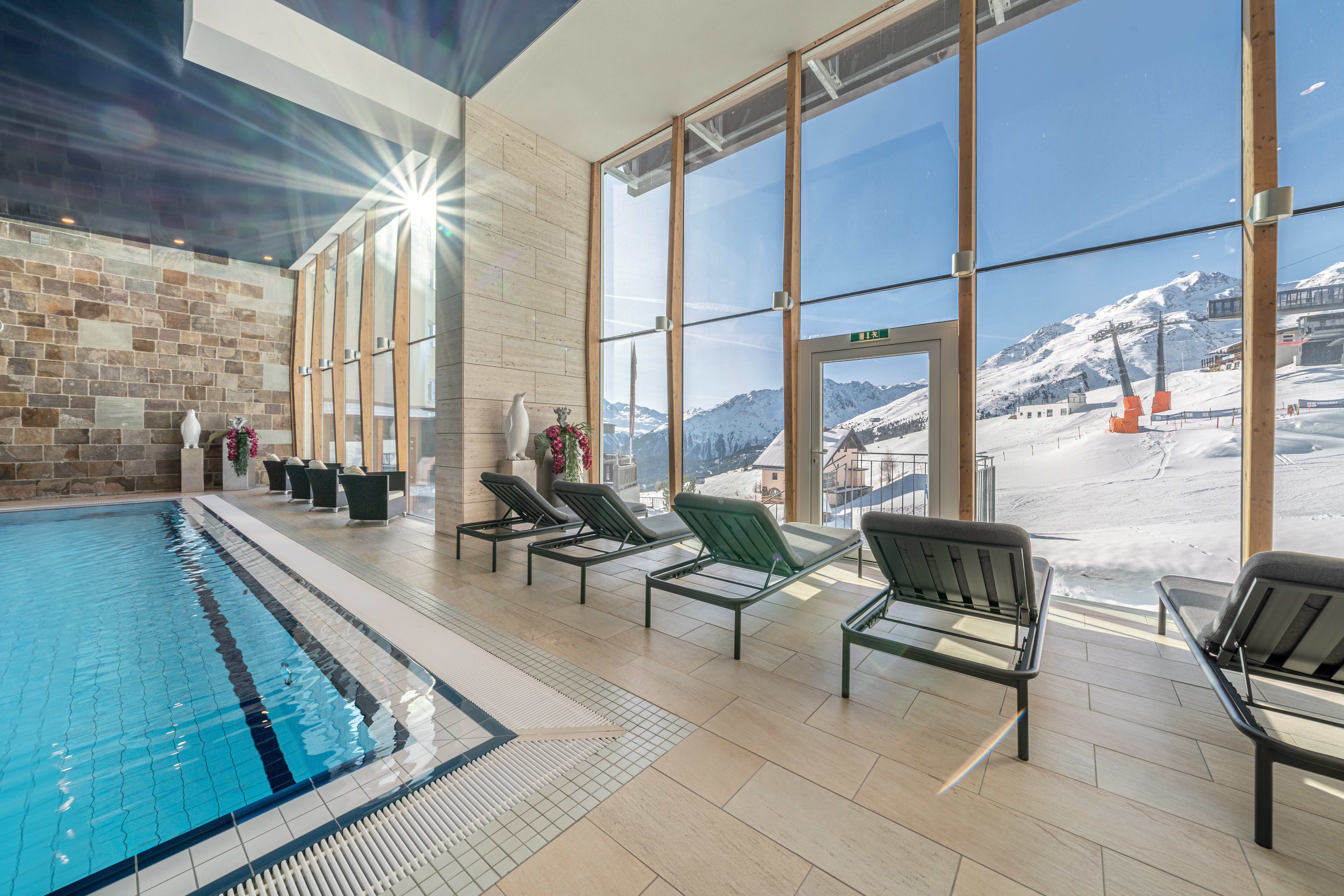 Skihotel: Pool - Skihotel Edelweiss Hochsölden