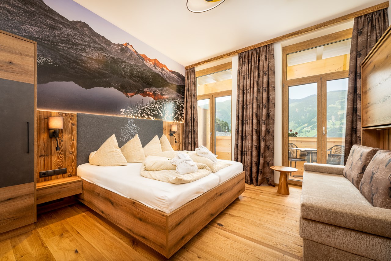 Alpenwohlfühlhotel Dörflwirt Zimmerkategorien Doppelzimmer Panorama