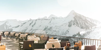 Hotels an der Piste - PLZ 6881 (Österreich) - Sonnenterrasse Winter - Hotel Alpenstern
