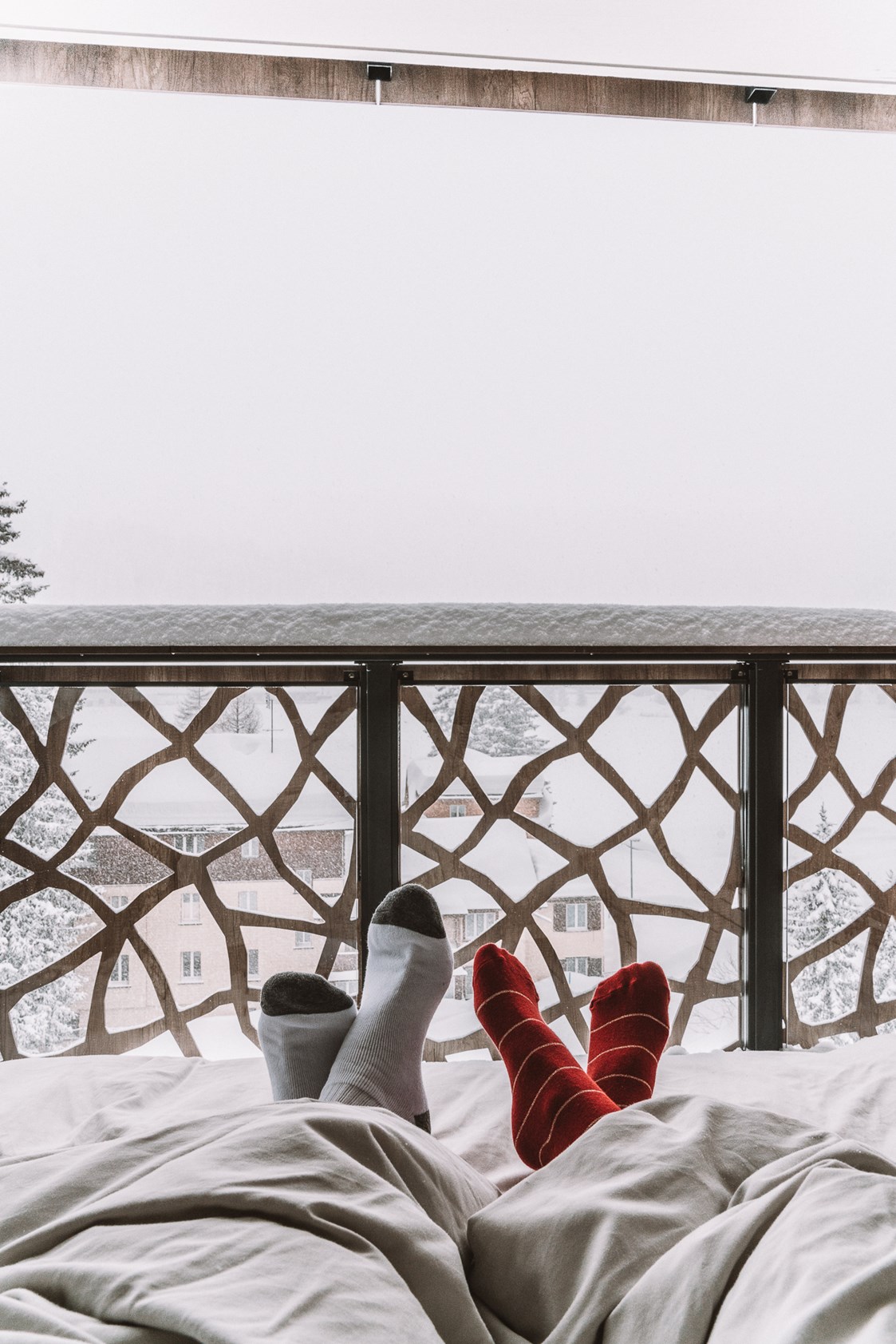 Skihotel: Ausblick aus Zimmer - Valsana Hotel Arosa