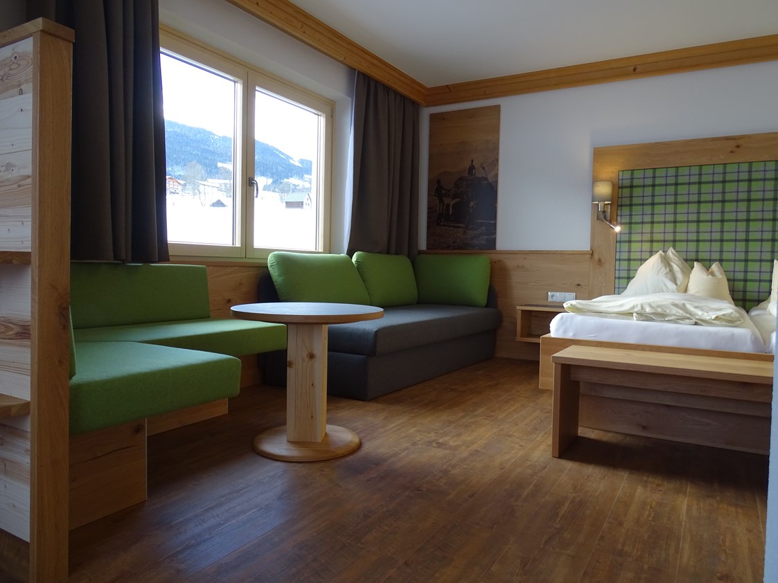 Skihotel: Zimmer in 4 Kategorien
 - Hotel Pension Sporthof