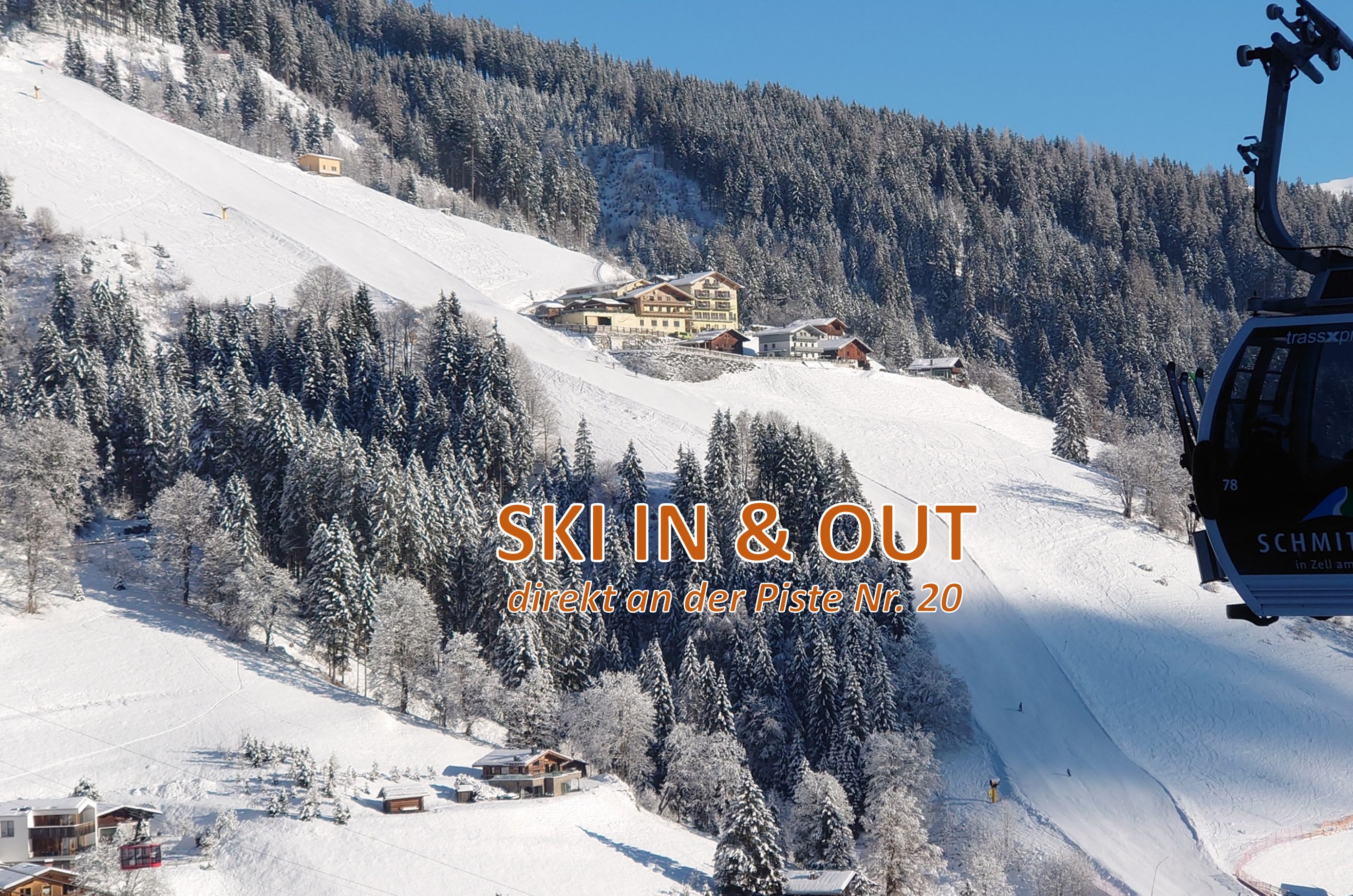 Hotels an der Piste - PLZ 6373 (Österreich) - Hotel-Ansicht inkl. Skipiste - Berghotel Jaga-Alm