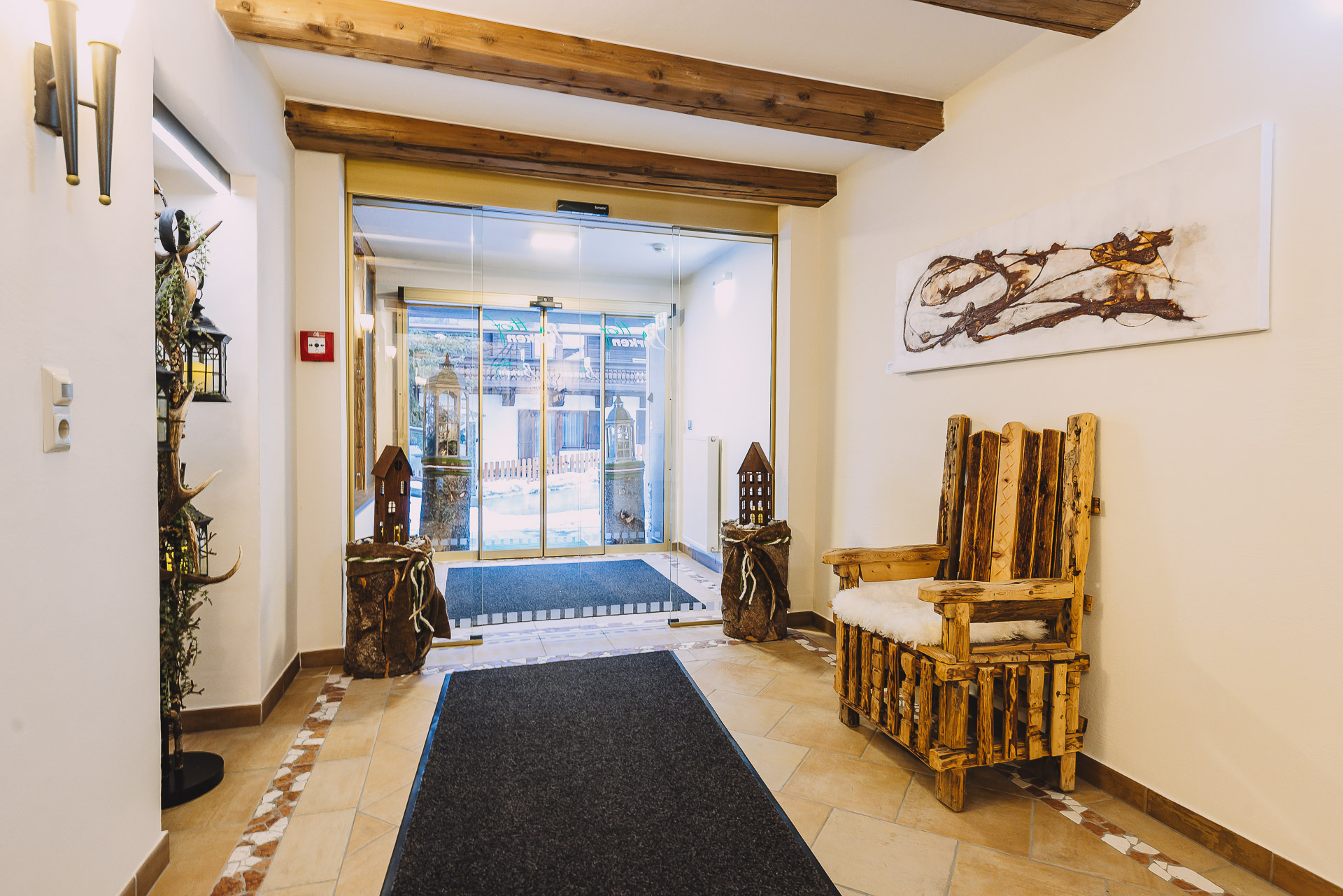 Skihotel: Eingangsbereich - Hotel Birkenhof