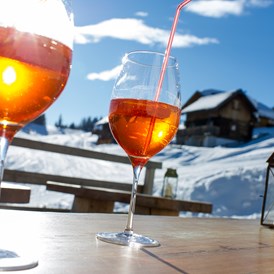 Skihotel: West-Terrasse mit Aperol und mehr ...  - Sattleggers Alpenhof & Feriensternwarte 