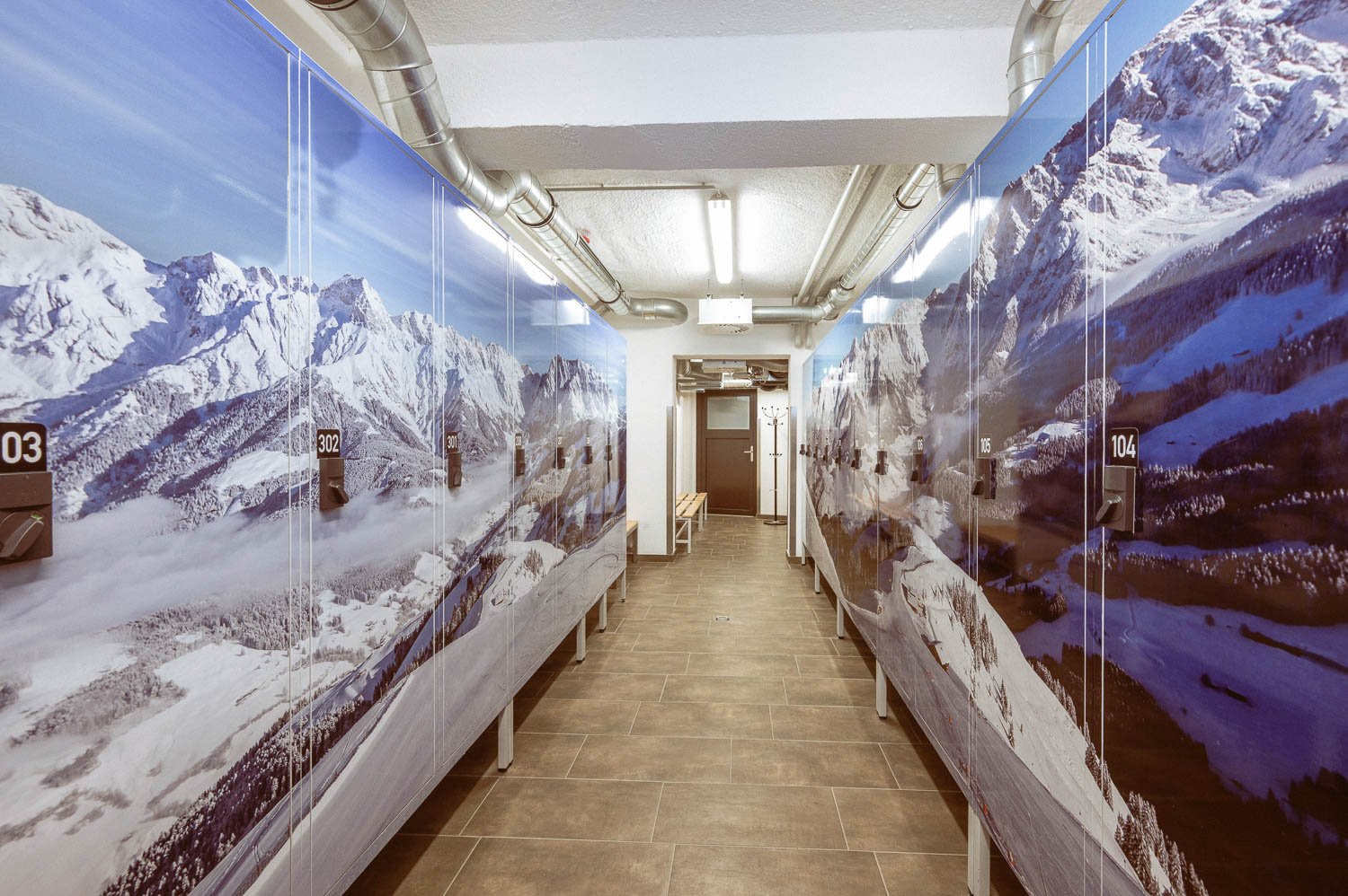 Skihotel: Skidepot mit versprerrbaren Spinden - Hotel Bachschmied - Ski | Piste