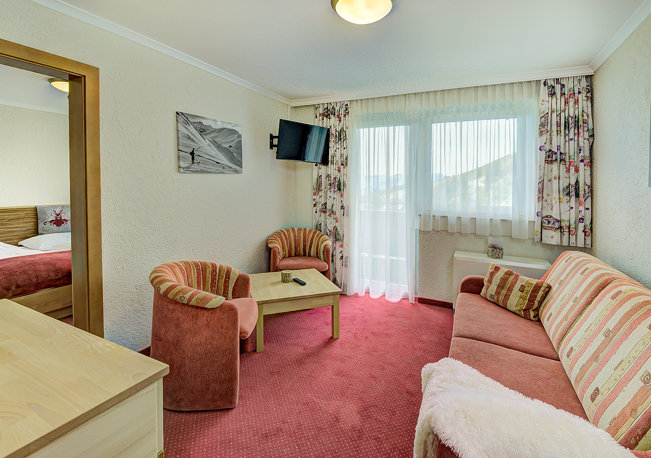Berghotel Seidlalm Zimmerkategorien Familien Suite, 5 Personen, 35 m²