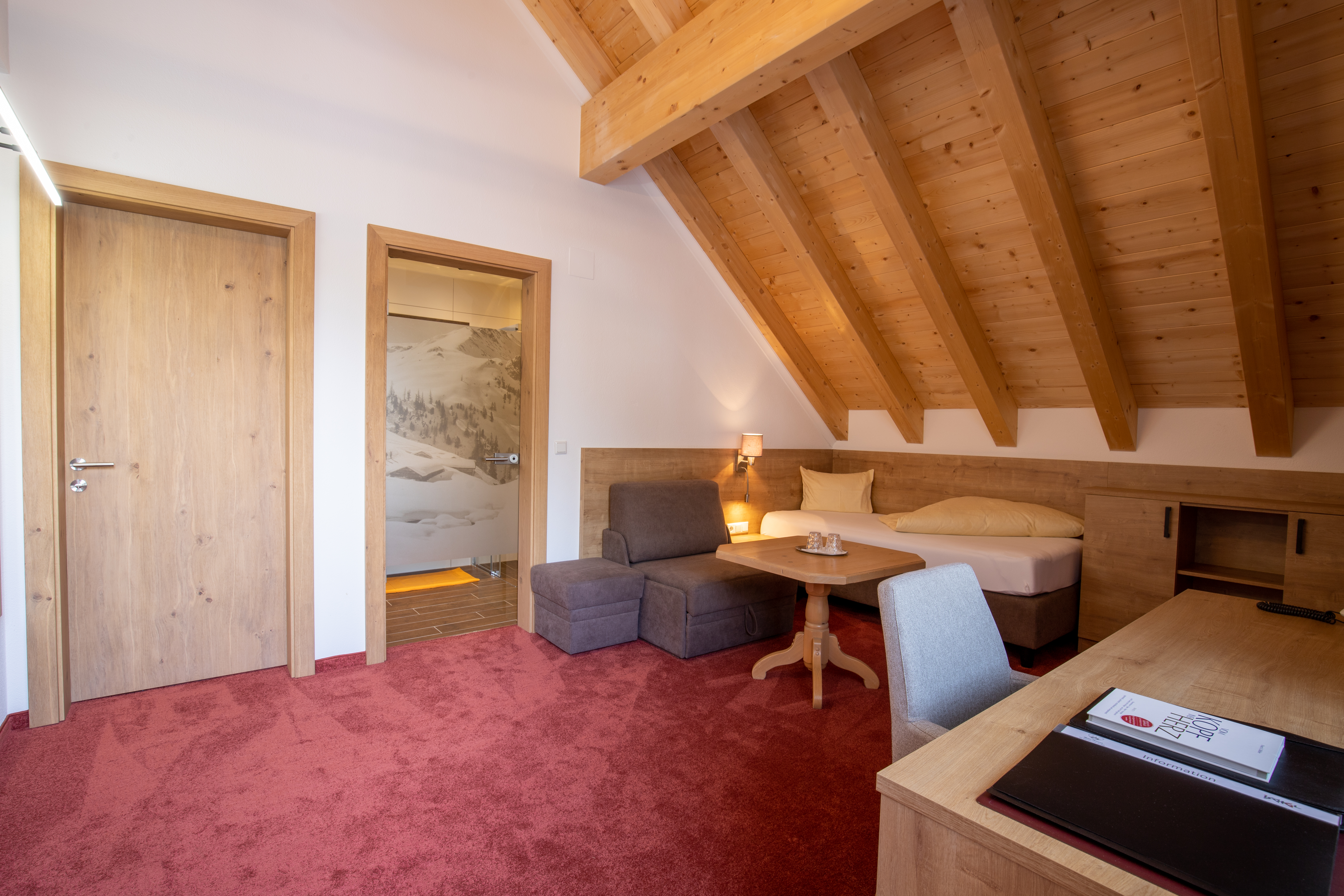 Skihotel: Einzelzimmer superior mit Balkon  - Hotel Persura