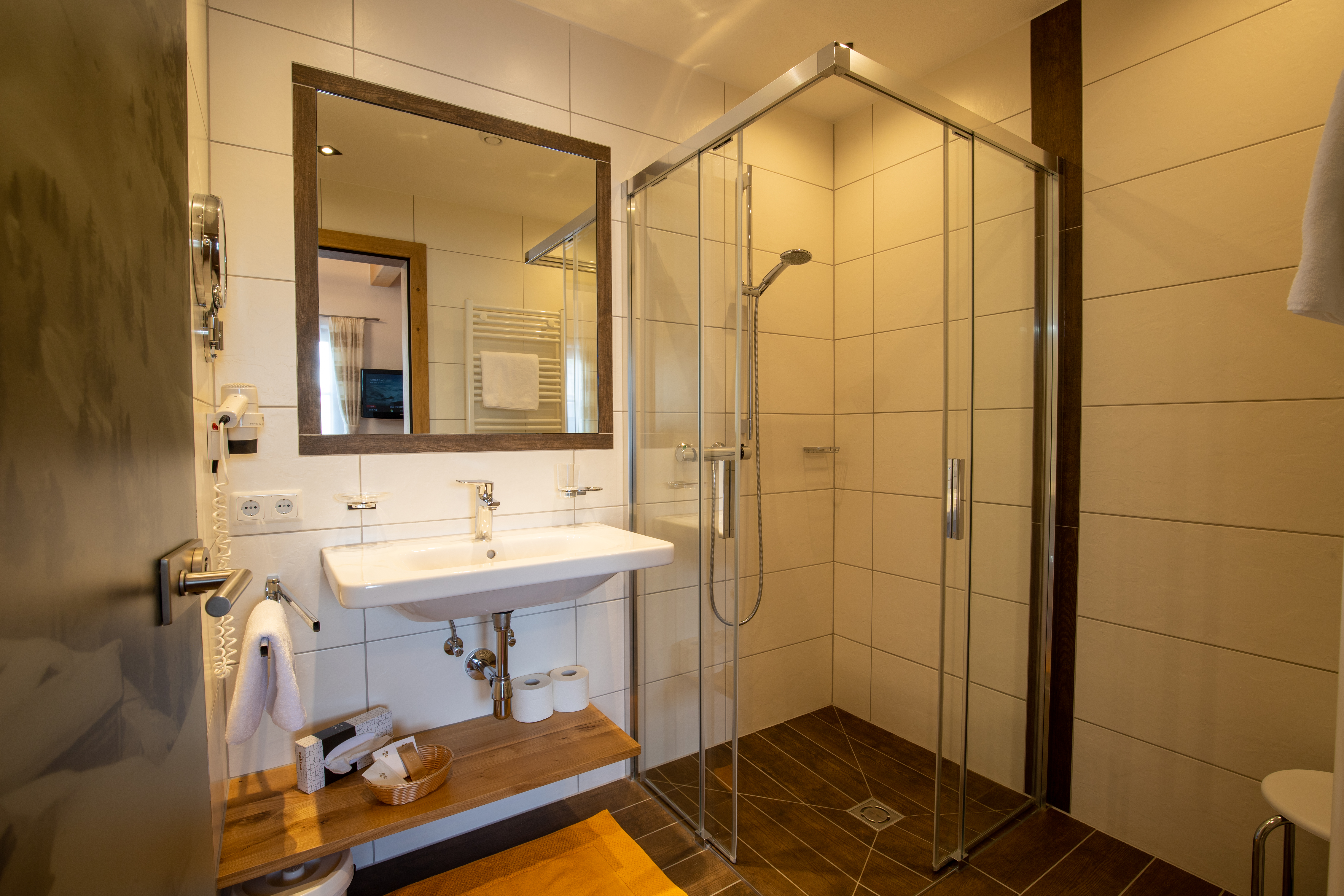 Skihotel: Badezimmer EZ  - Hotel Persura