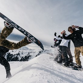 Skihotel: Snowpark in Damüls - Hotel Garni Alpina