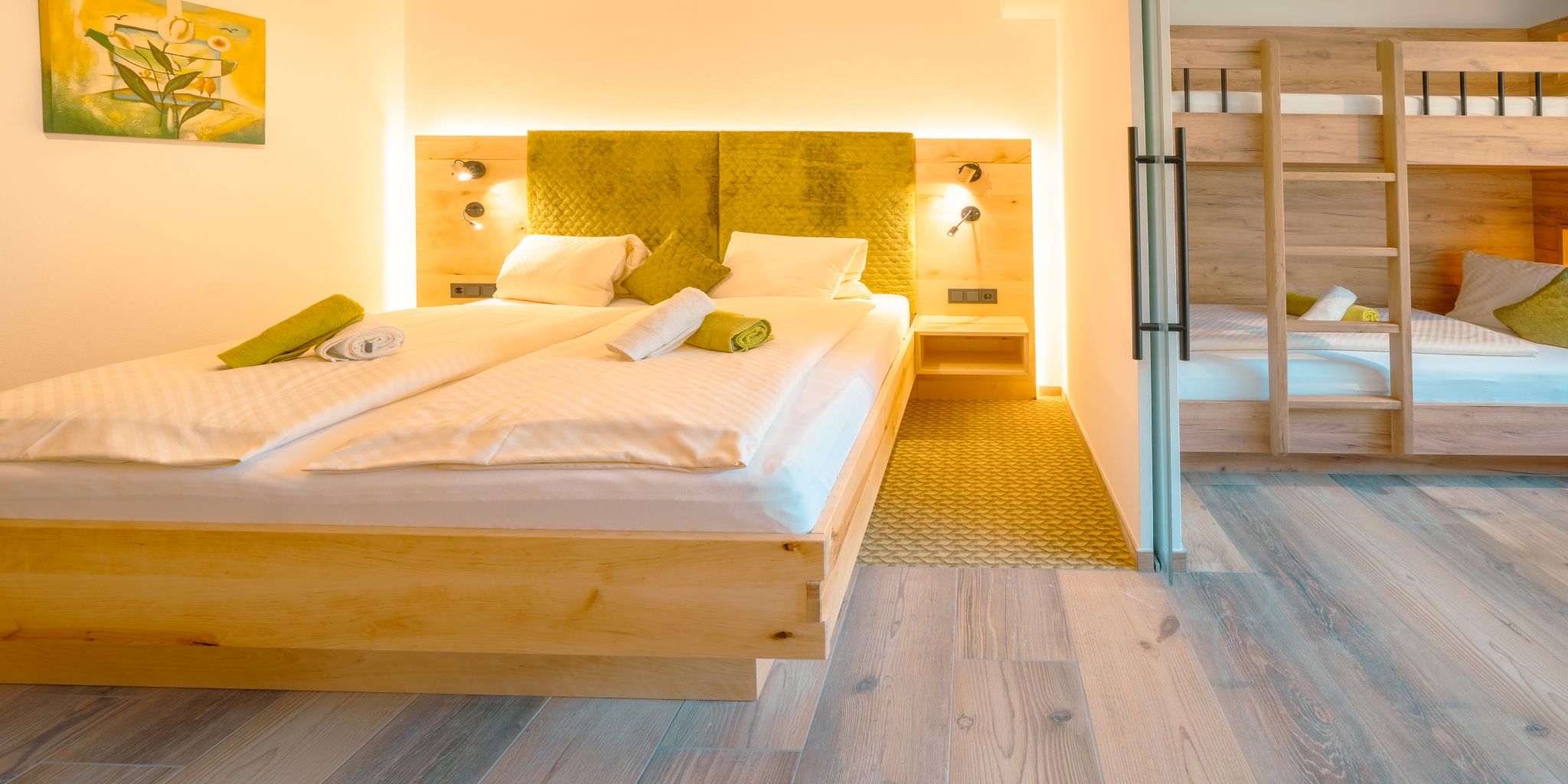 Hotels an der Piste - Sonnenterrasse - Wagrain - Unsere im Sommer 2024 neu errichteten Baumstudios laden ein. - Familienhotel Unterreith