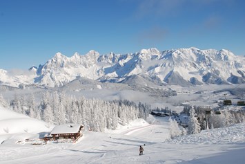 Skihotel: Blick Dachstein-Panorama - Hotel-Pension Bruckreiterhof