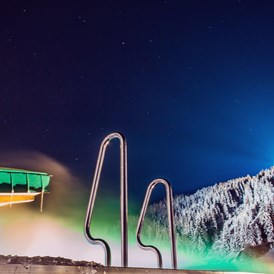Skihotel: Beheizter Infinity Pool Winter  - Hotel Bacher Asitzstubn