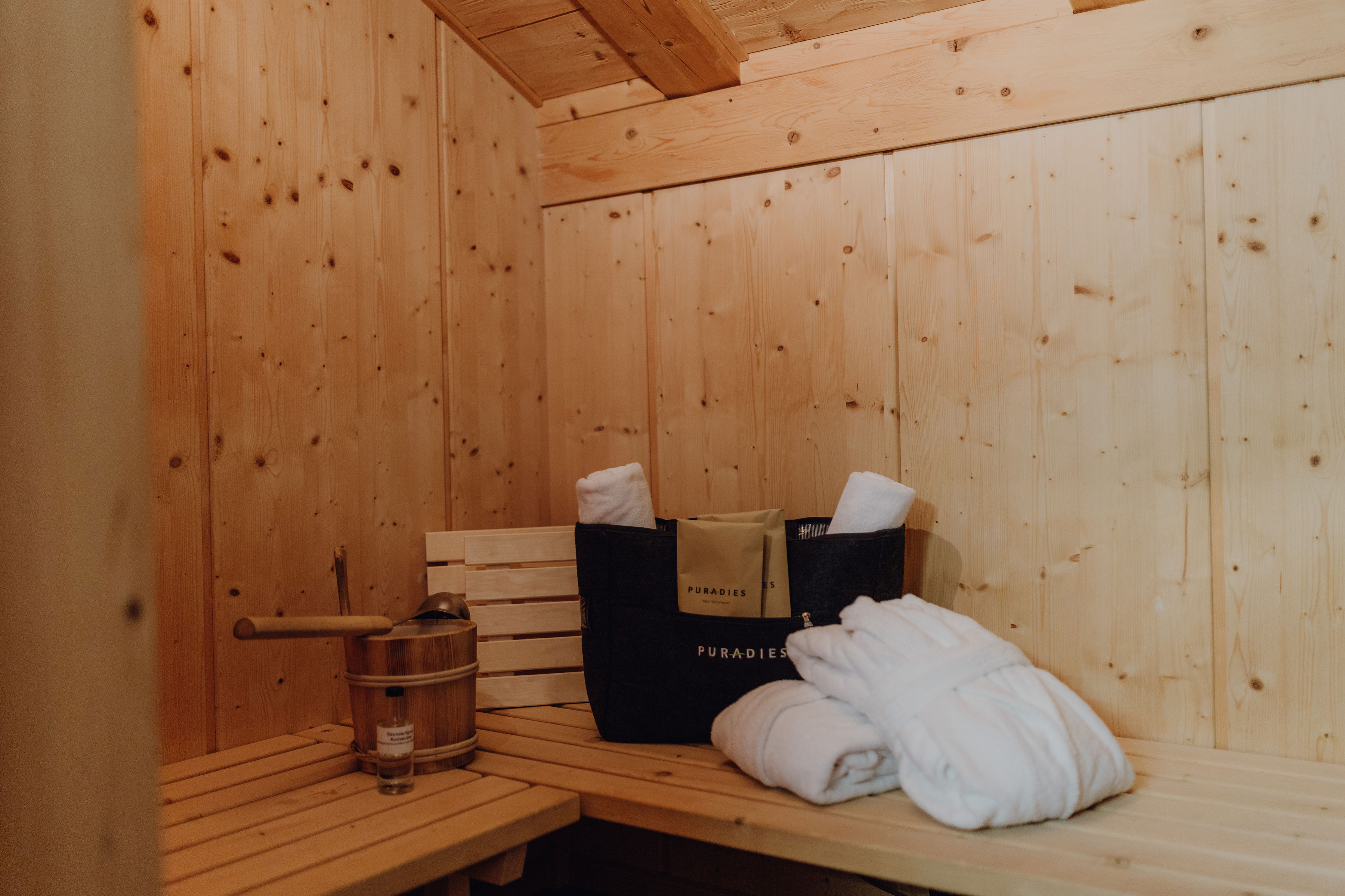 Skihotel: Sauna Chalet - Naturresort PURADIES - Wellness | Spa